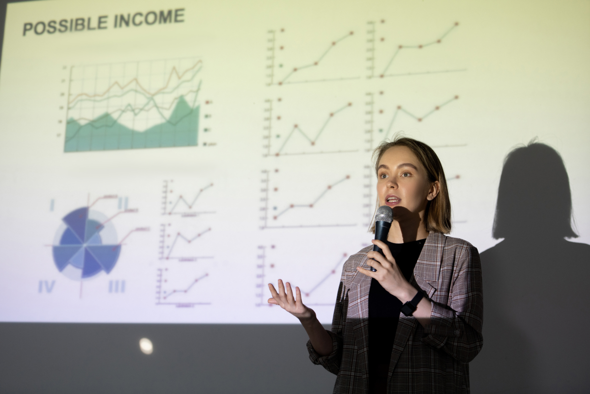 présentation en public