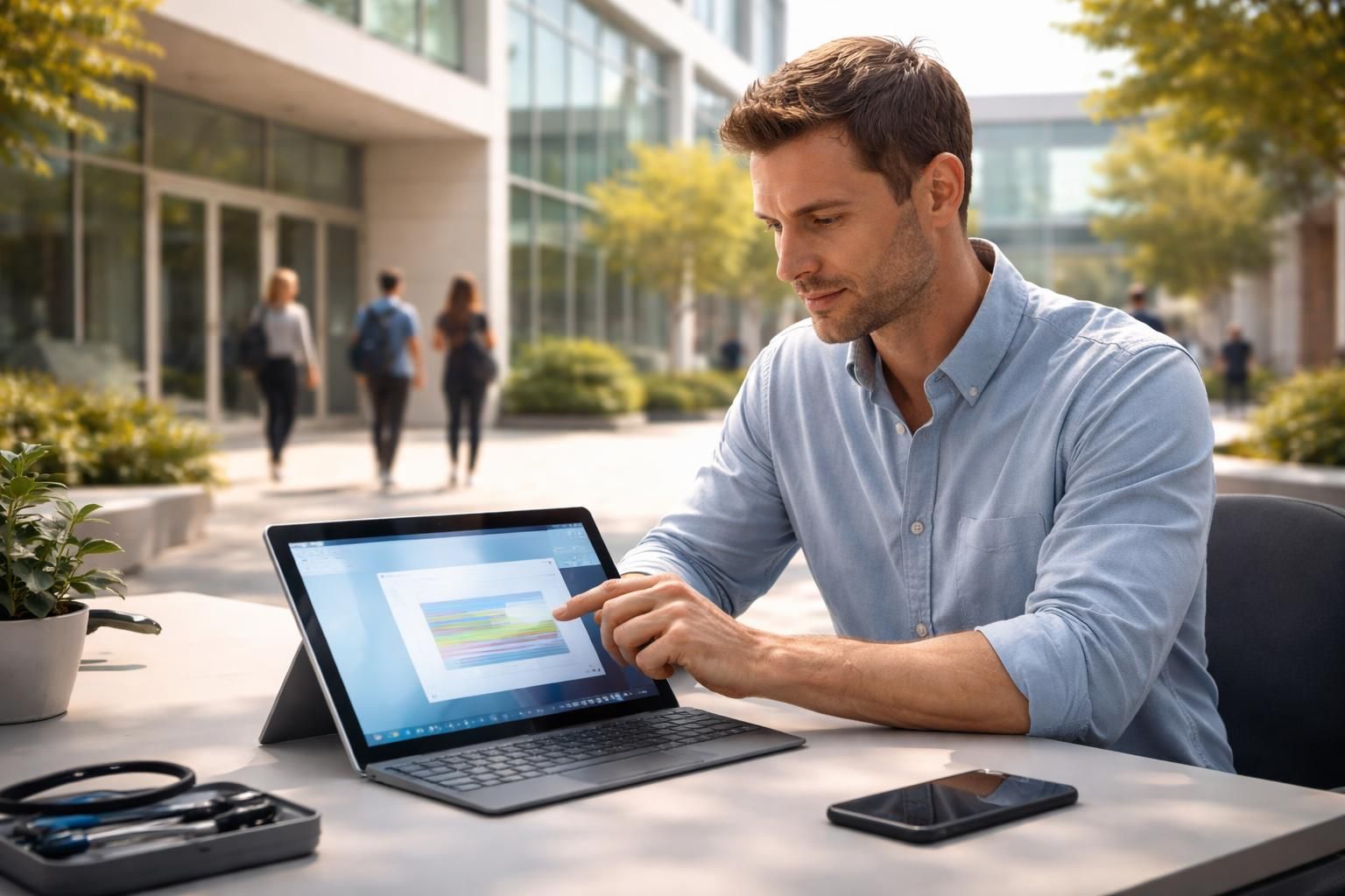 découvrez comment maintenir facilement votre tablette tactile microsoft à jour sur le campus, sans risquer de la casser, grâce à nos conseils de maintenance simples et efficaces.