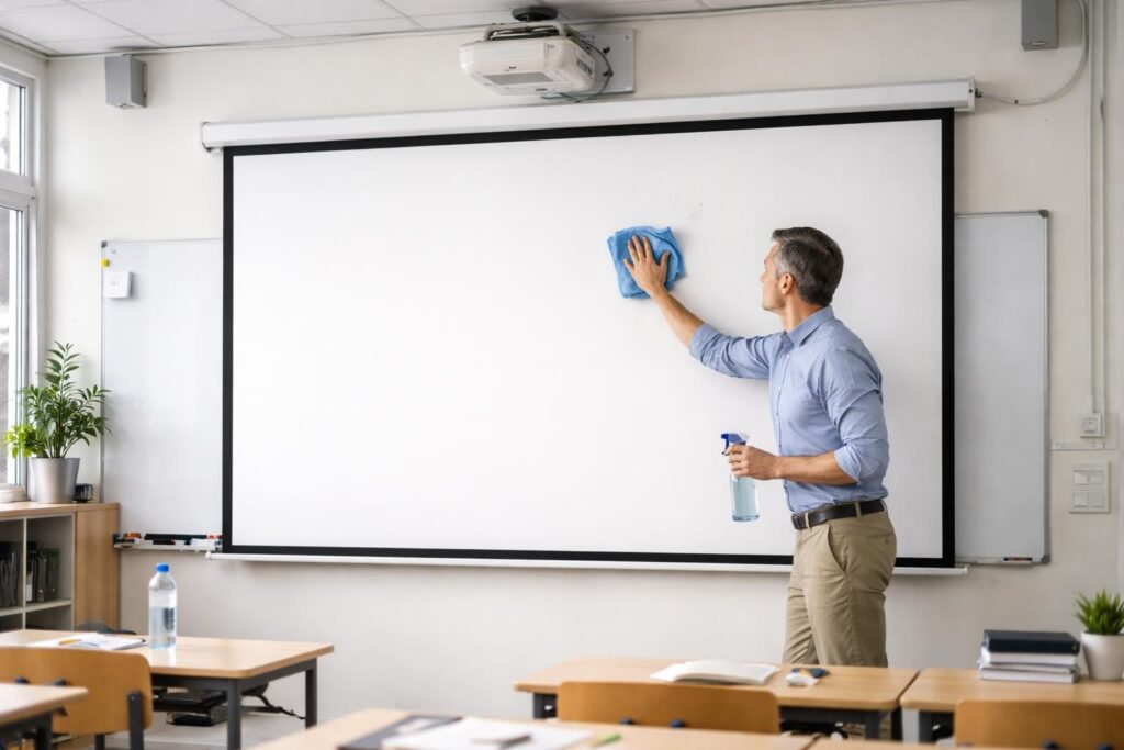 découvrez nos conseils essentiels pour entretenir et maintenir votre écran de projection en parfait état tout au long de l'année scolaire, assurant ainsi une qualité d'image optimale à chaque utilisation.